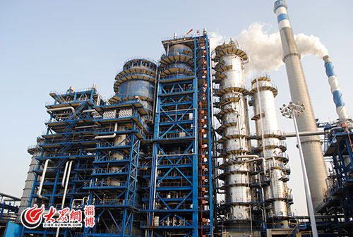 鲁石化炼油厂年产量150万吨的S-Zorb装置(催